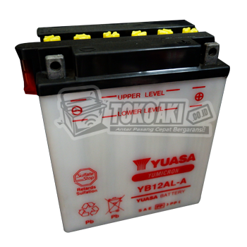 Jual Aki Merk YUASA - YB12AL-A - 13 Ampere Hour - 12V